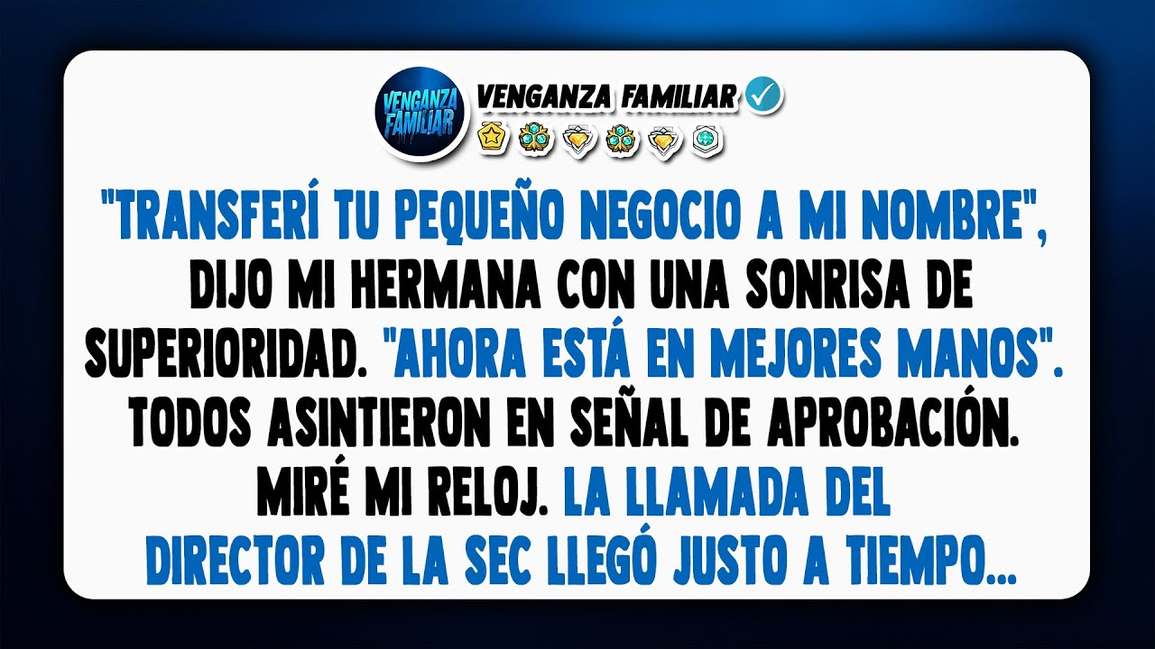 Mi hermana transfirió mi 