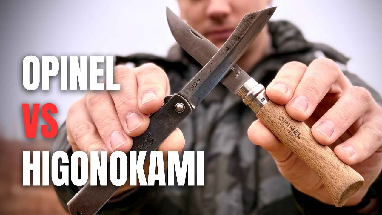 Opinel N8 Inox VS Higonokami Carbon: Qual è il Miglior Coltello Budget per l'Outdoor?