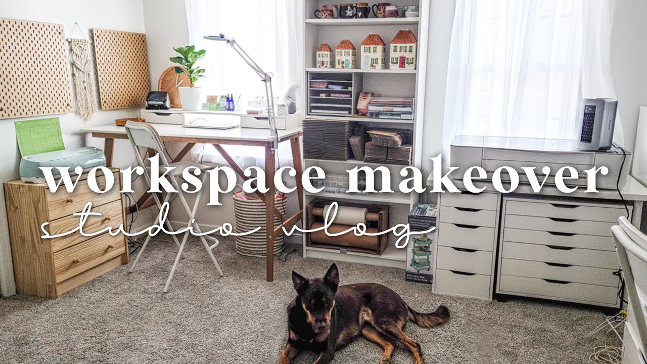 studio rearranging + makeover part one, trying to adopt kitties & quick tour | studio vlog 54