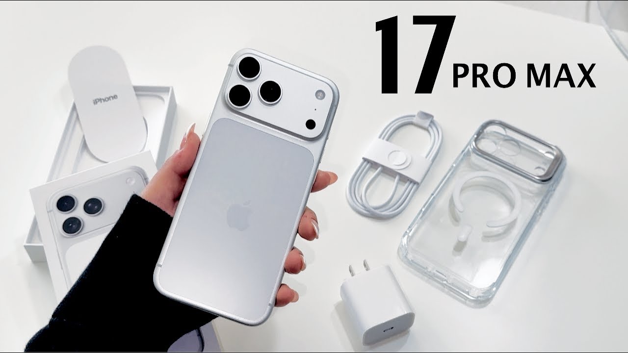 Распаковка iPhone 17 Pro Max: серебристый!