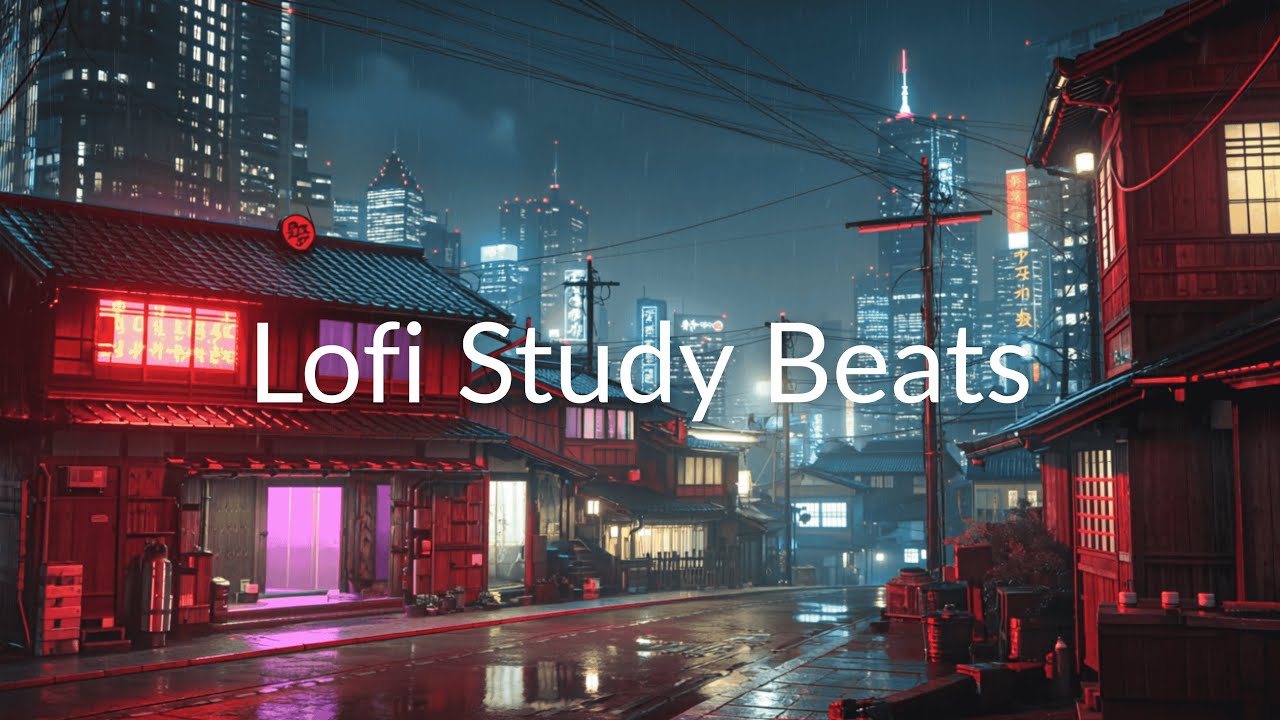 Relaxing Futuristic Tokyo Lofi Rain 4K