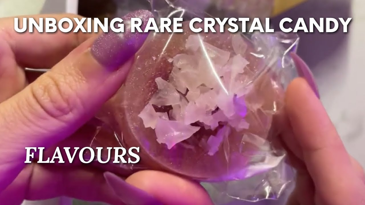 Unboxing RARE Crystal Candy 🍭Flavours / Edible Gems | Have You Seen Thes ASMR Candies & Flavours B4?
