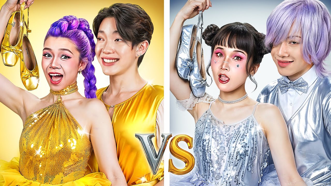 K-Pop Demon Hunters: ¡Pareja de Oro vs. Pareja de Plata! Desafío de Makeover | BomBomBop ESP