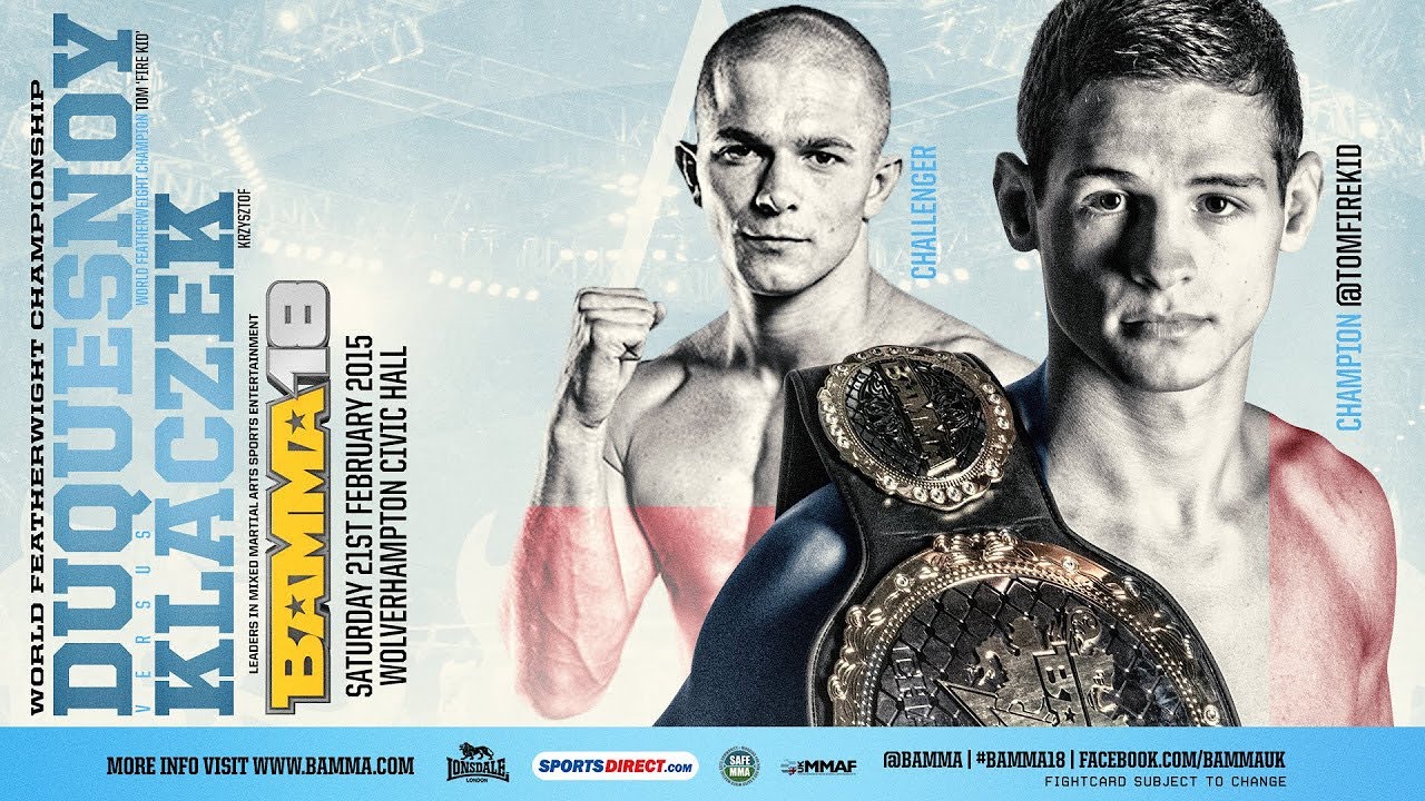 Tom Duquesnoy vs Kryzstof Klaczek | BAMMA 18 MAIN EVENT