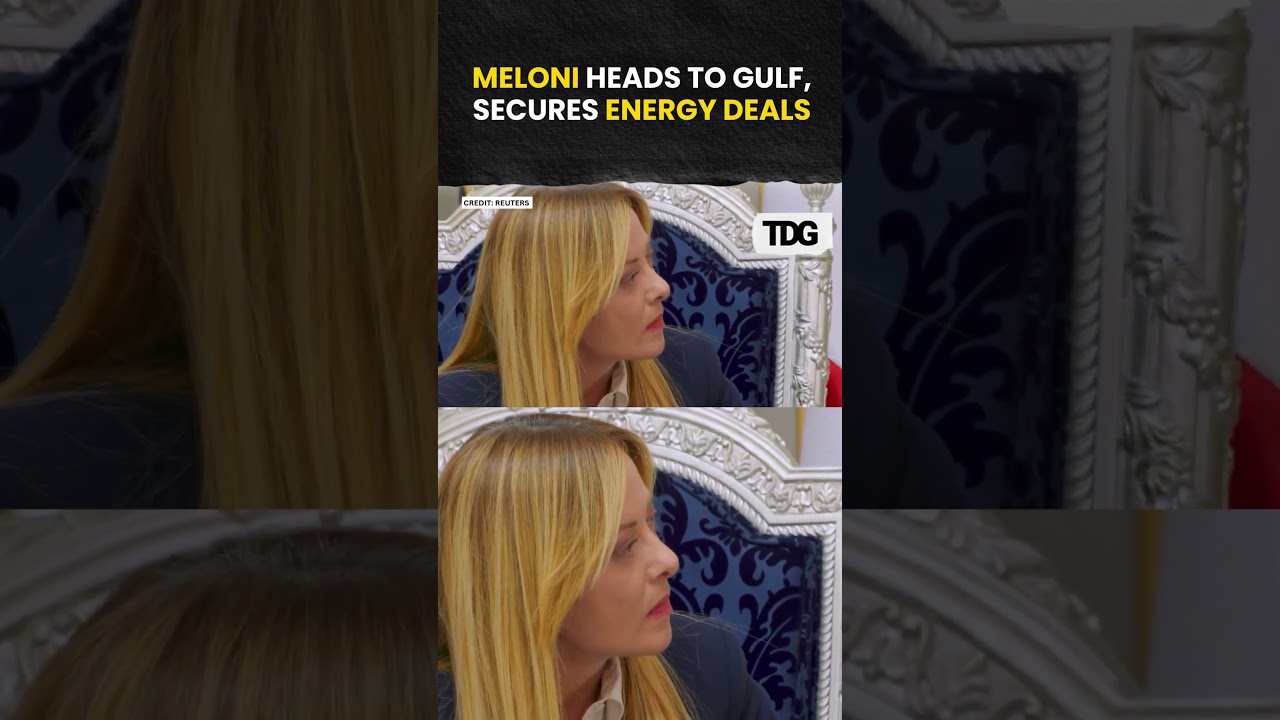 #watch | Meloni Heads to Gulf, Secures Energy Deals Amid Global Supply Concerns #viral #shorts