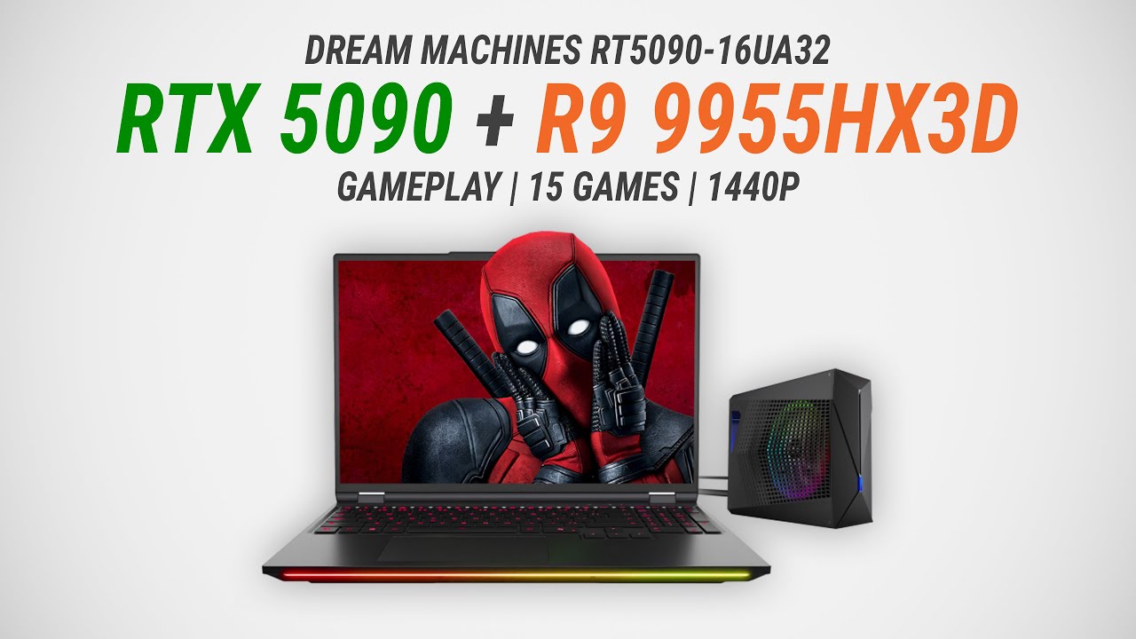 GeForce RTX 5090 Laptop (175W) + Ryzen 9 9955HX3D:  Test in 15 games at 1440p