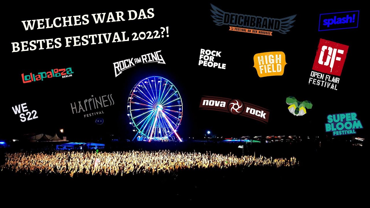12 Festivals - Welches war das Beste?! - Meine TOP 10 Festivals 2022!!