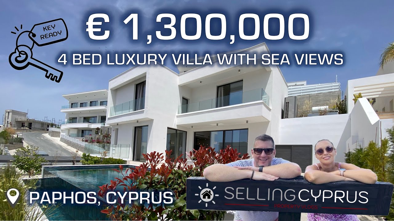 4 bedroom luxury villa with sea view for sale in Paphos , Cyprus.