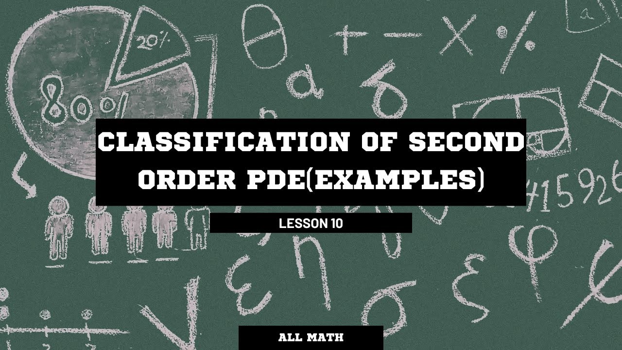 CLASSIFICATION OF SECOND ORDER PDE(EXAMPLES)