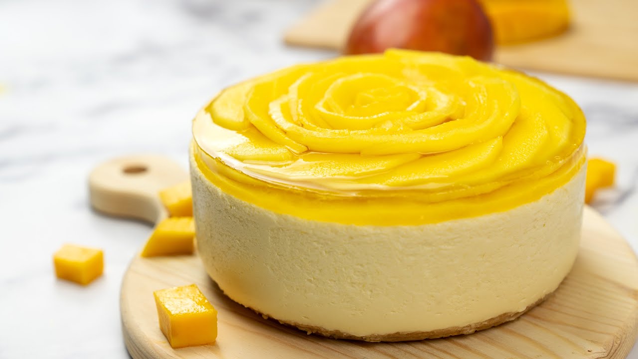 免烤芒果乳酪蛋糕 芒果起司蛋糕  No Bake Mango Cheesecake Recipe