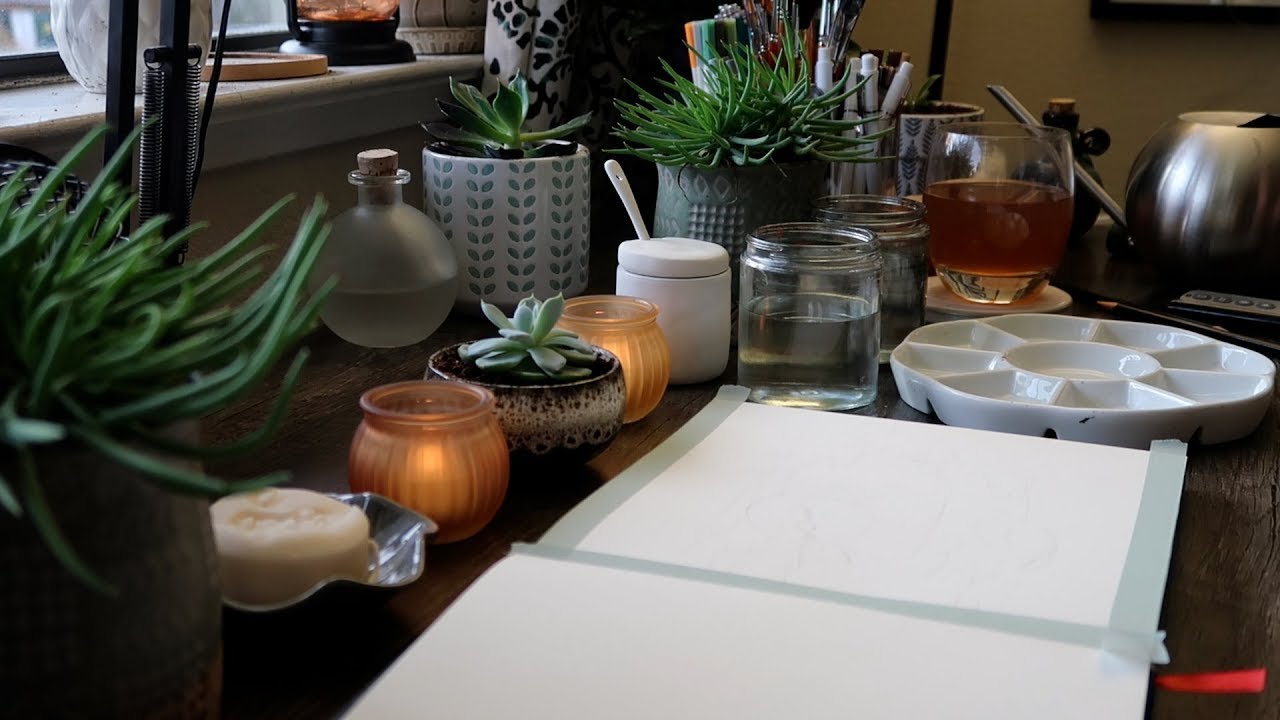 Live Stream | Watercolor Barn Owl