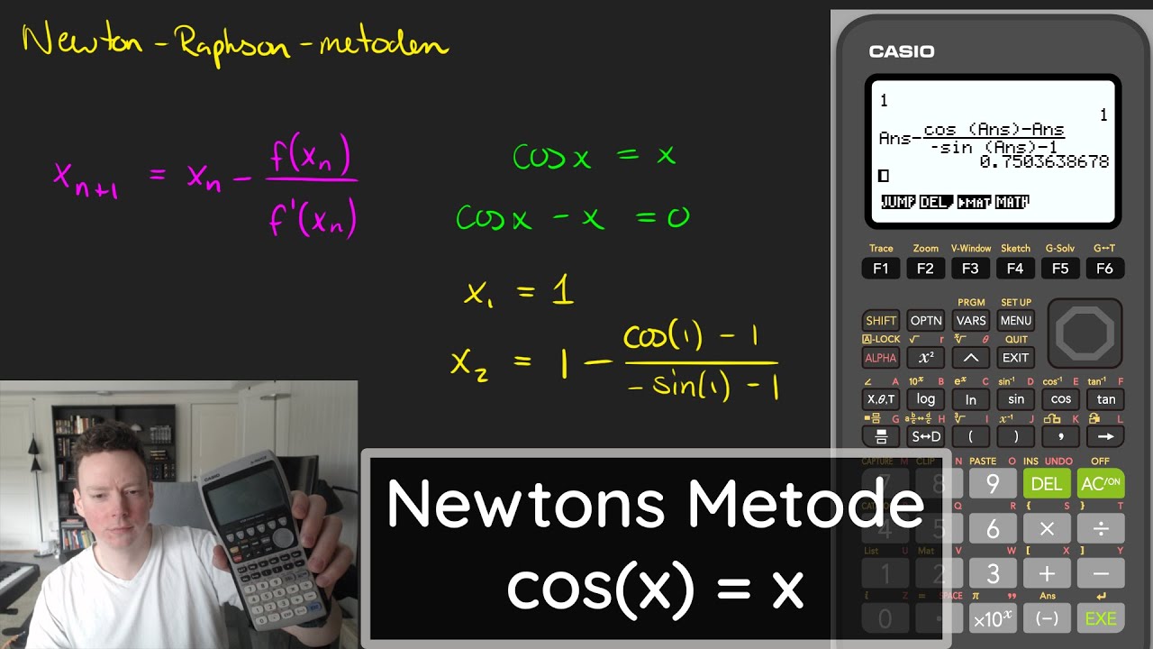 Newtons metode med cos(x) = x
