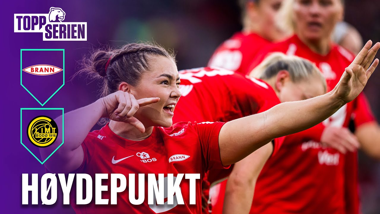 Aahjem-show da Brann hadde full kontroll | Brann v Bodø/Glimt Høydepunkter | Toppserien 2025