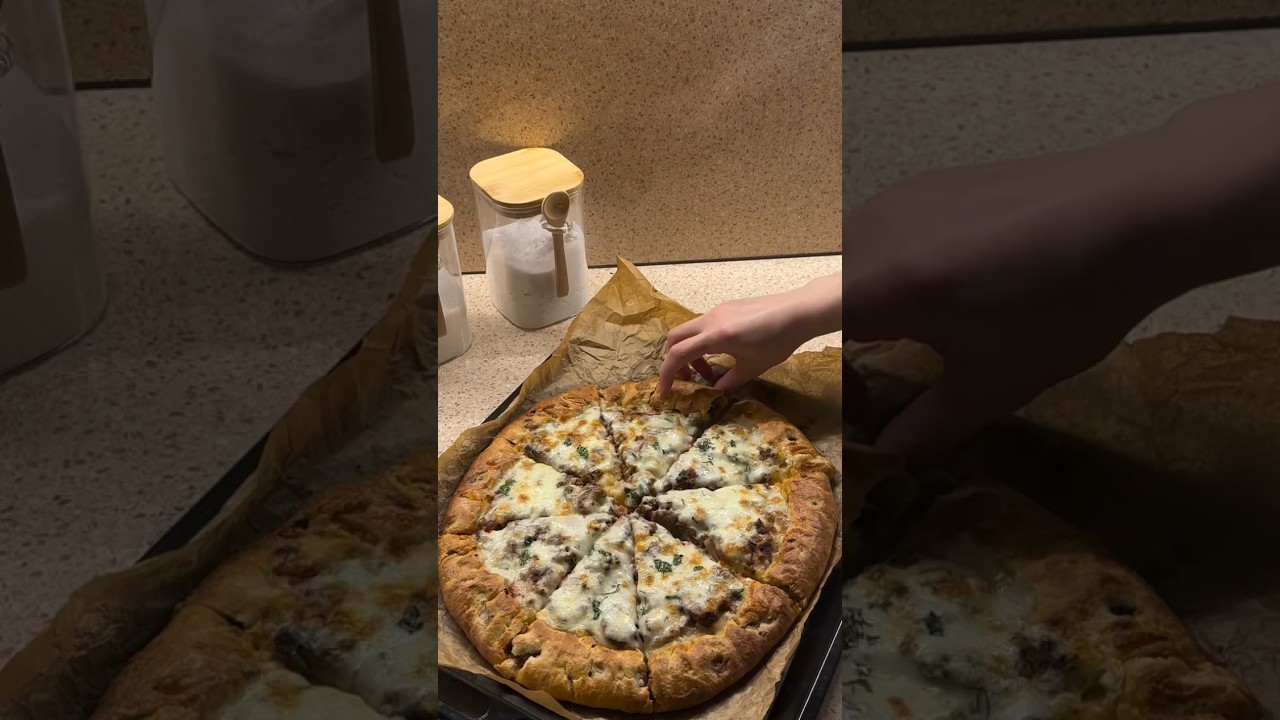 Самый лучший и вкусный рецепт✨ Приятного аппетита❤️🎀 #pizza #love #youtubeshorts