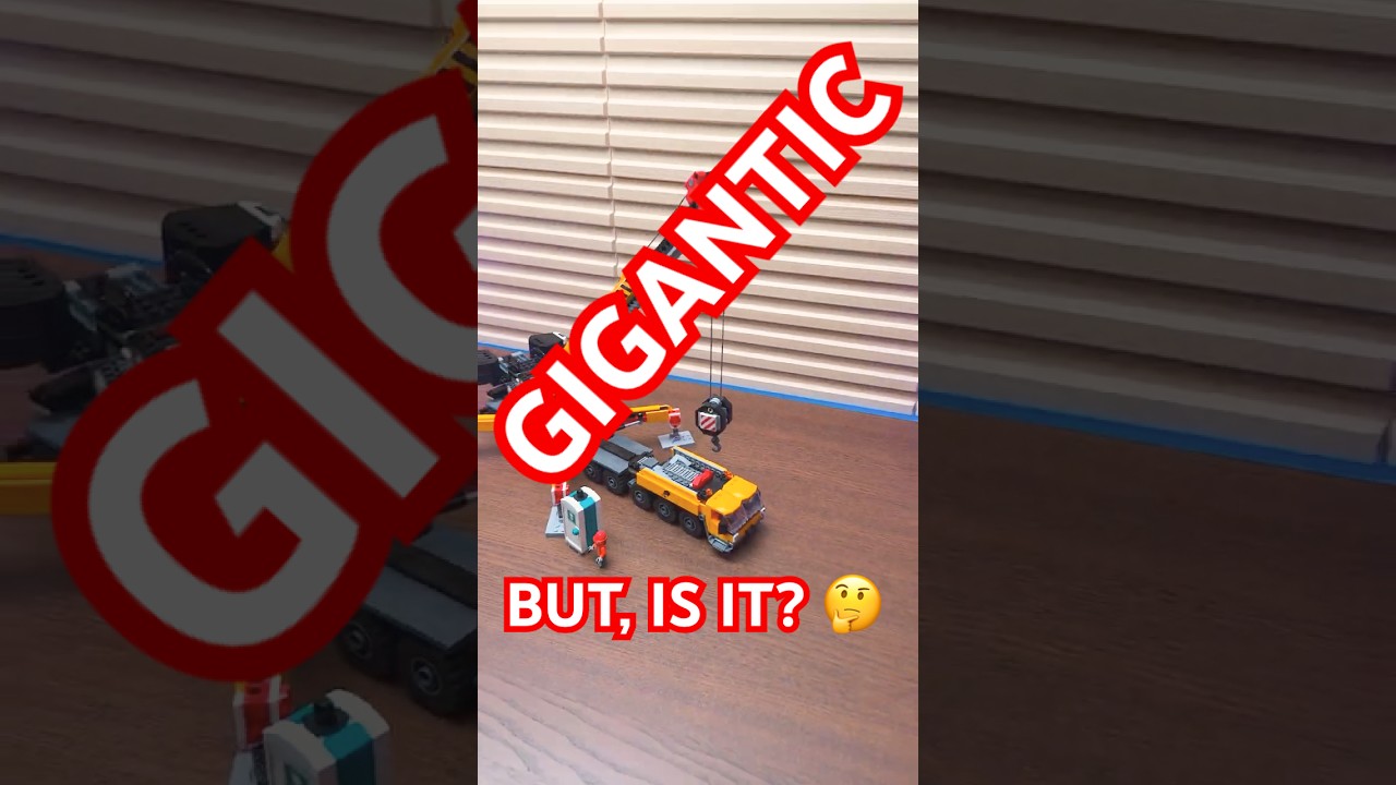 🏗️ Giant LEGO Crane Build: Satisfying ASMR (60409) #lego #shorts