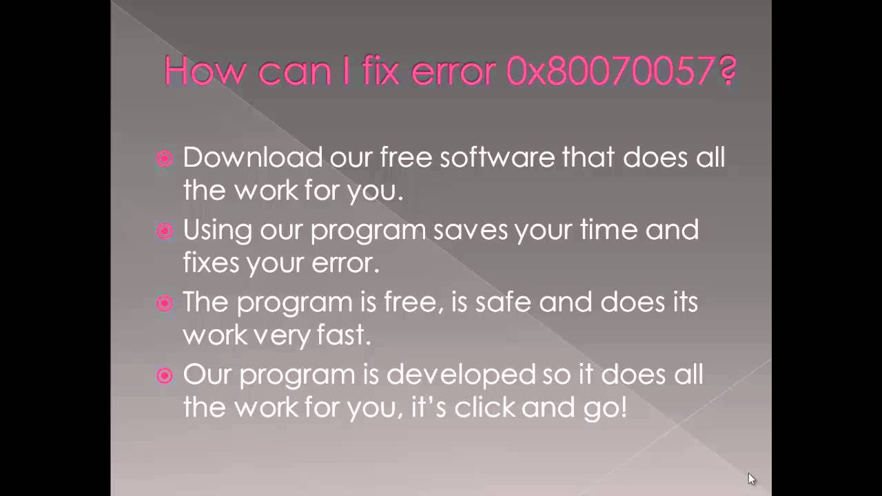 0x80070057 Error Code FIX - Windows Backup