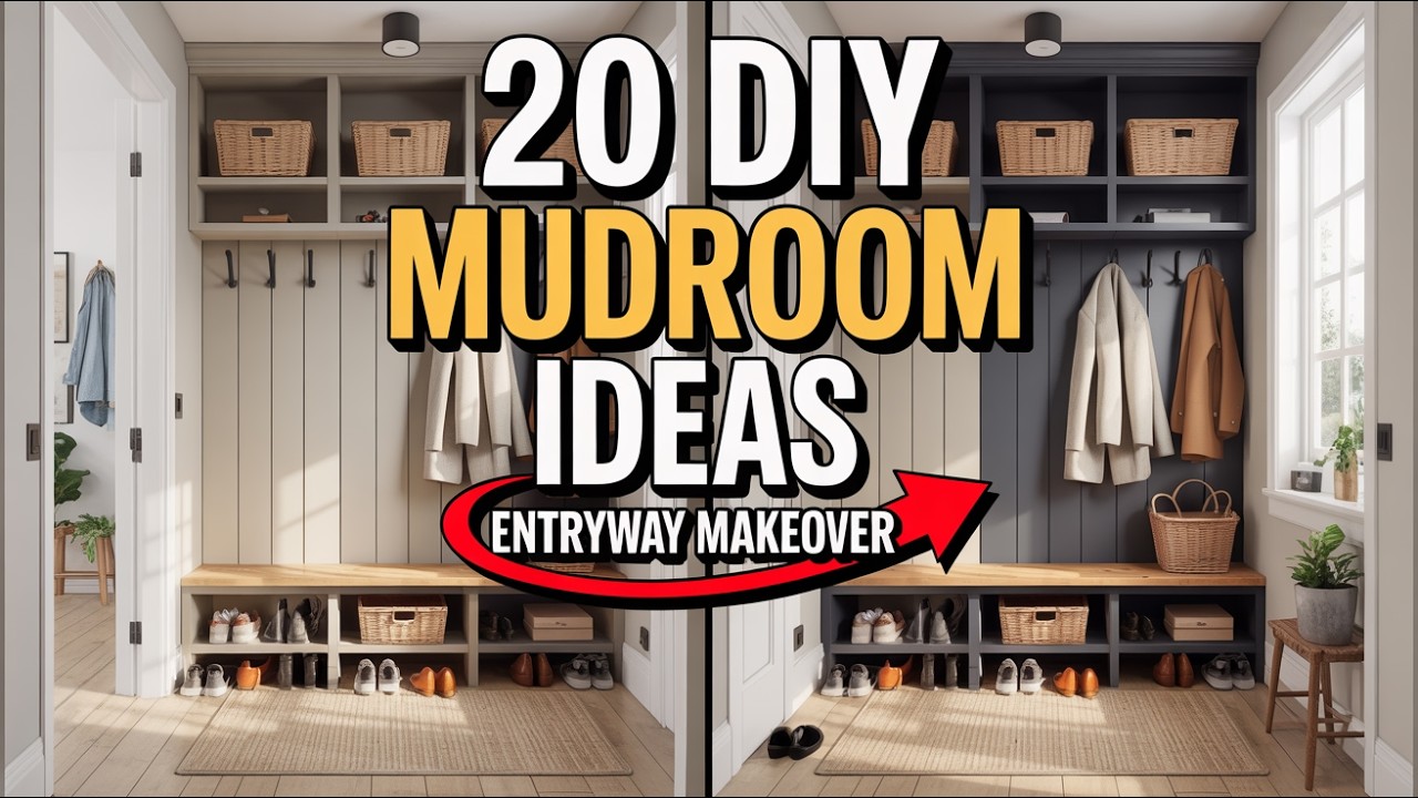20 DIY Mudroom Entryway Ideas