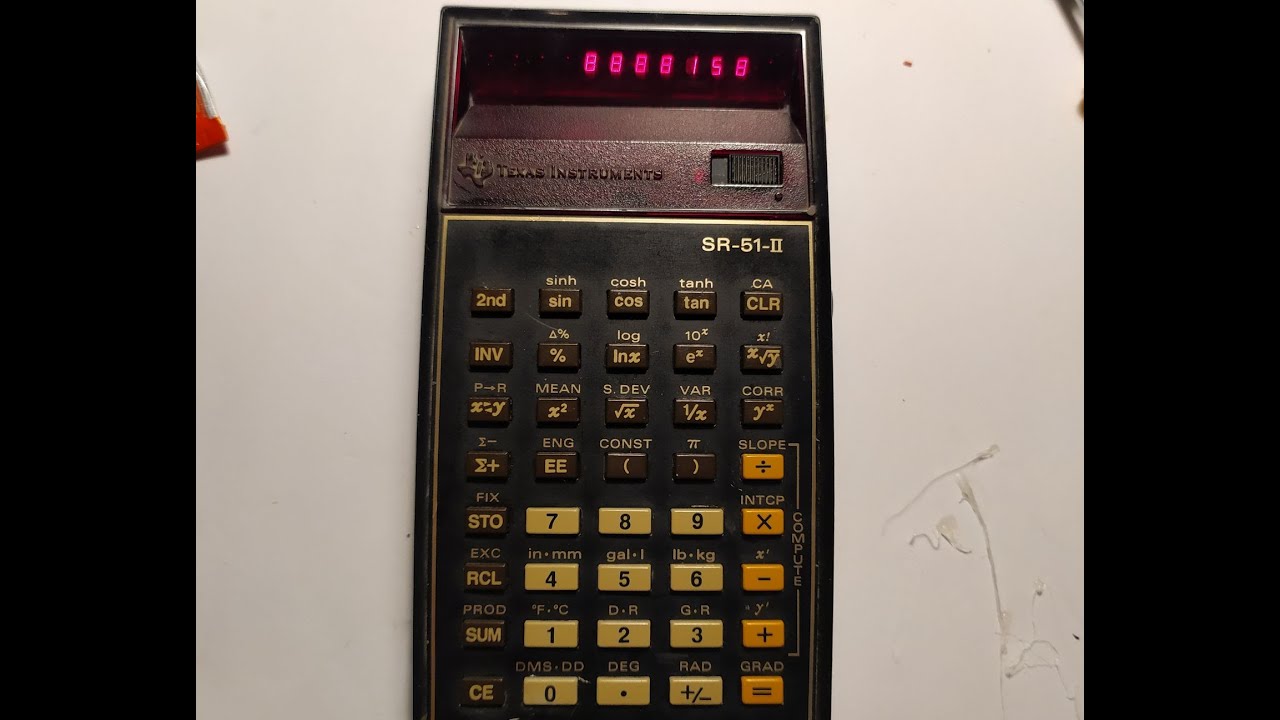 Texas Instruments SR 51 II Hesap Makinesi Modifikasyonu