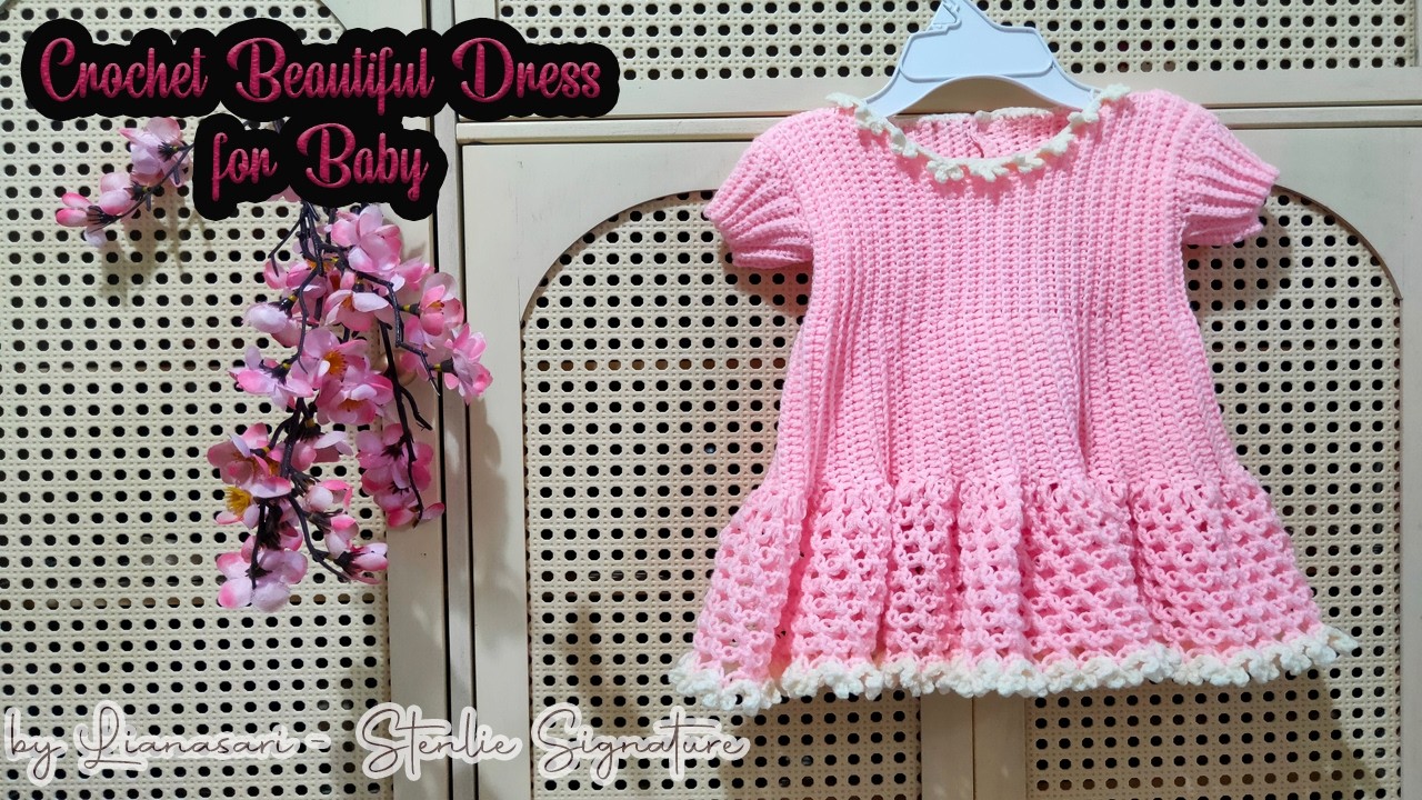 Gaun Rajut Bayi Cantik dan Mudah