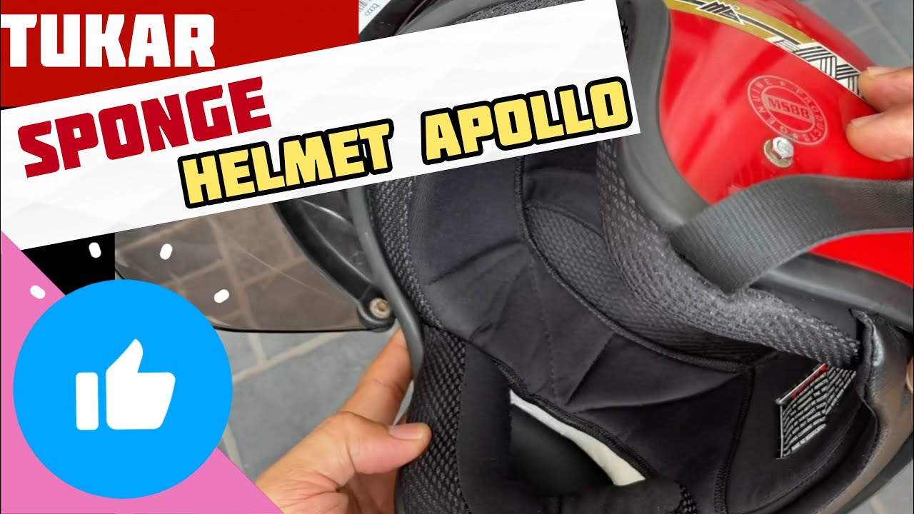Cara tukar sponge pad helmet apollo ms88
