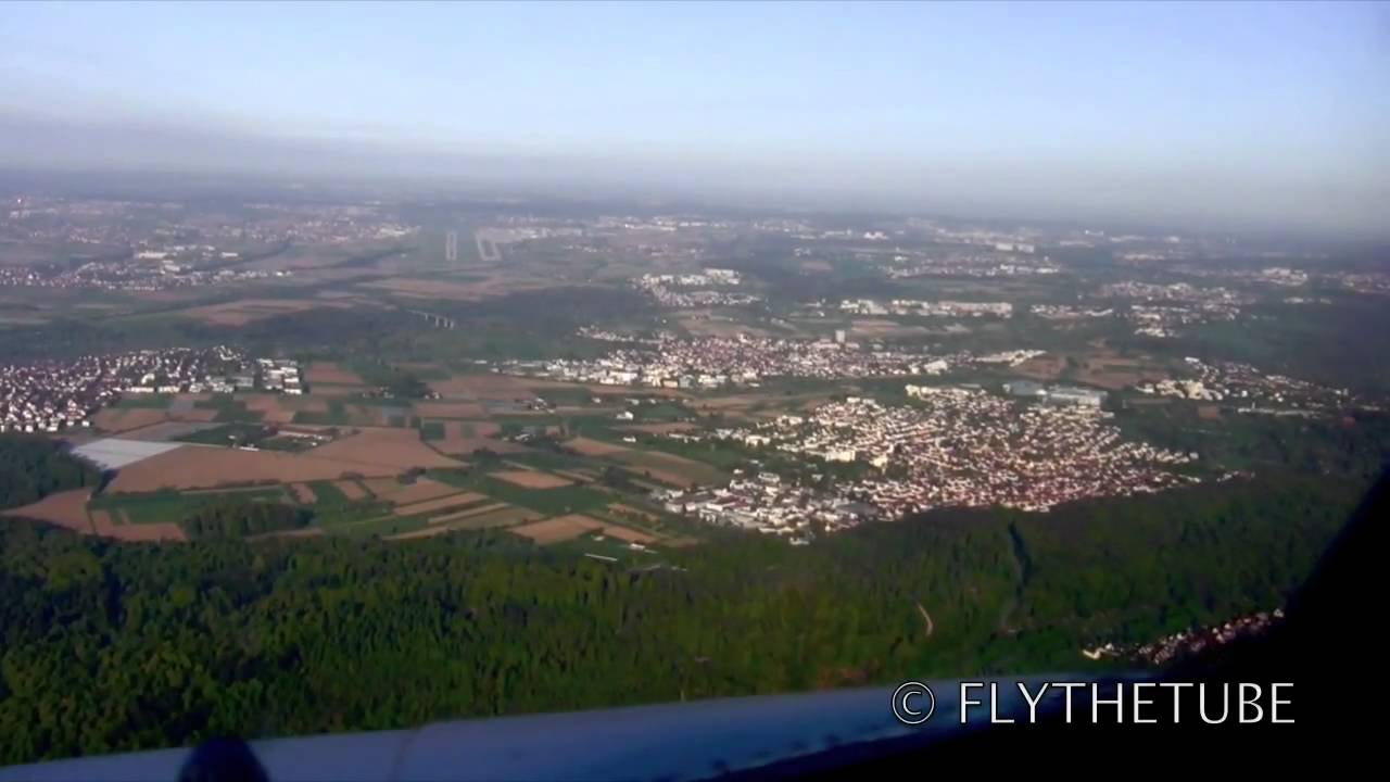 ILS RWY25 Stuttgart, STR EDDS Airport, HD Cockpit view