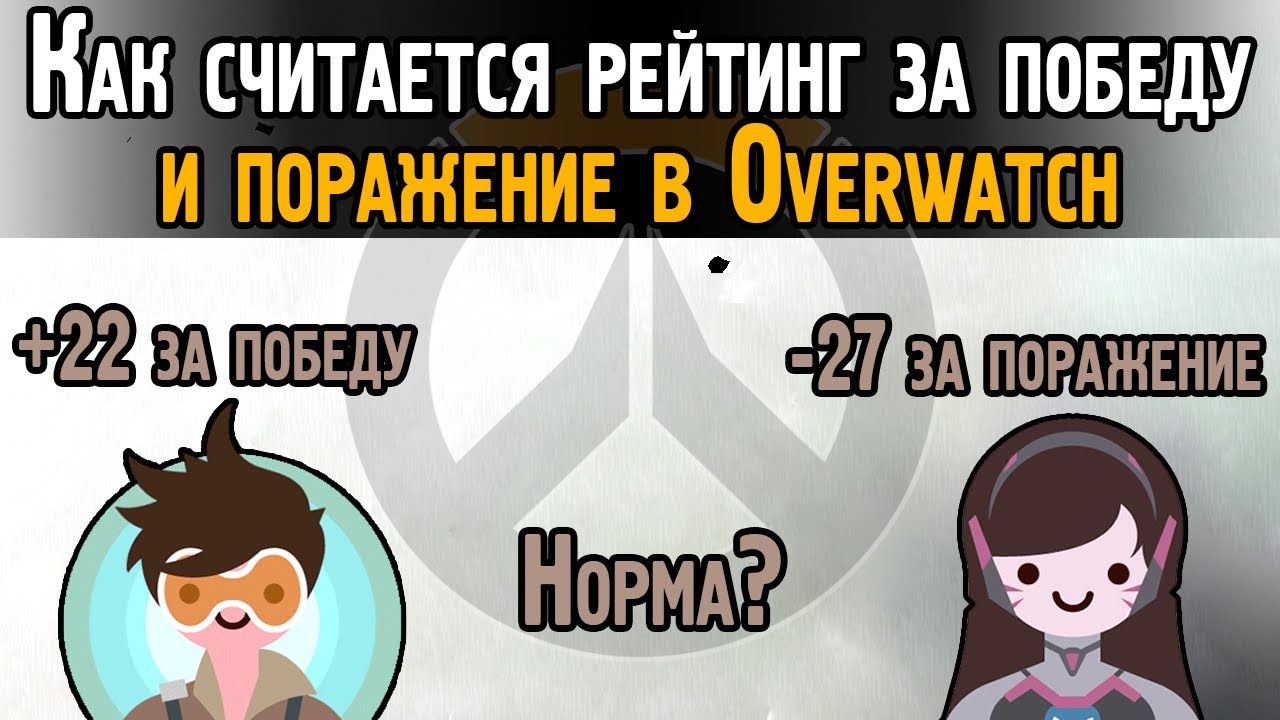 Как система Овервотча считает очки рейтинга в 2019 году? | Расчёт SR в Overwatch