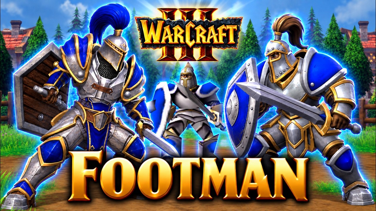 Warcraft 3 Footman &ndash; Classic vs Reforged vs Definitive Graphics