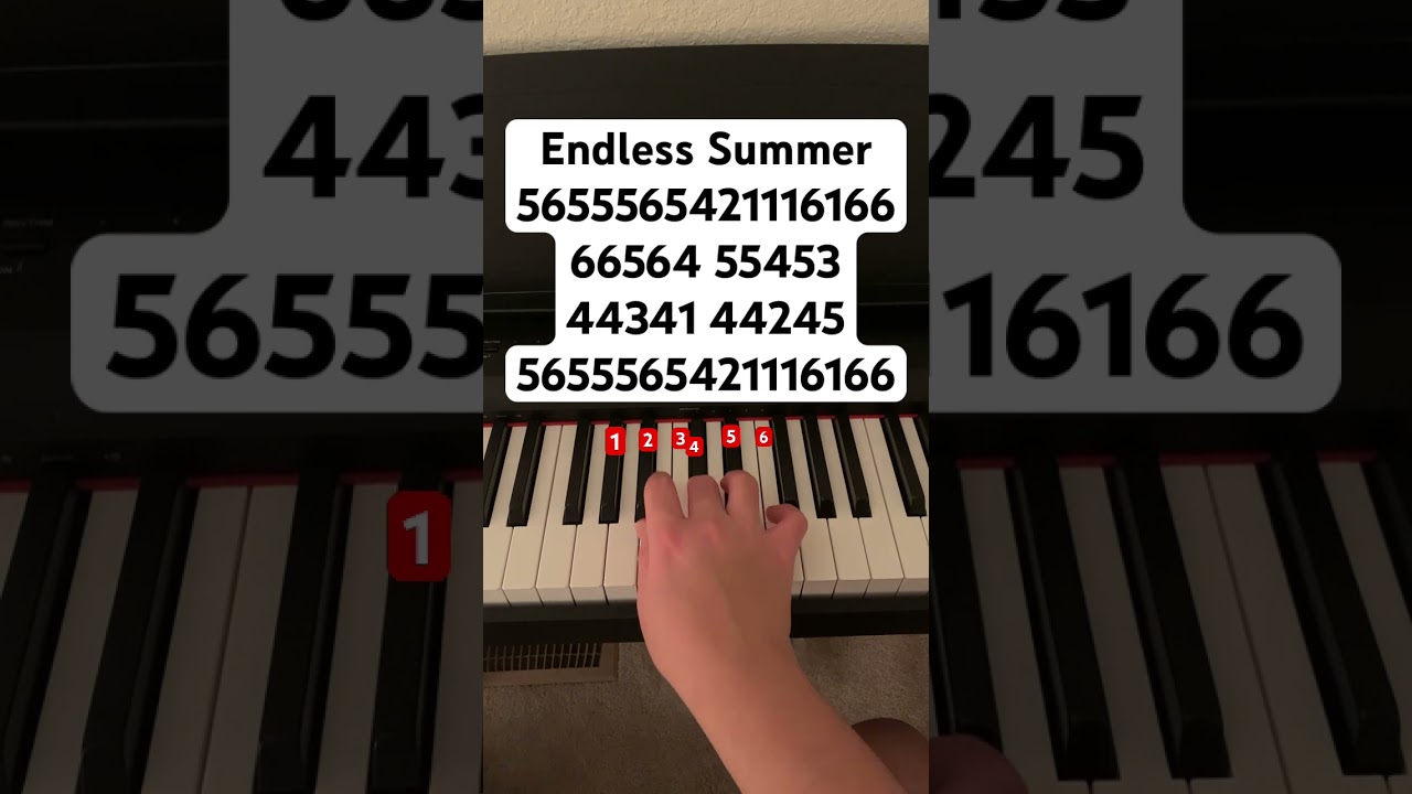 Endless Summer // follow my ig: jessnotes123 #piano #pianotutorial #pianomusic #zakabel #alanwalker