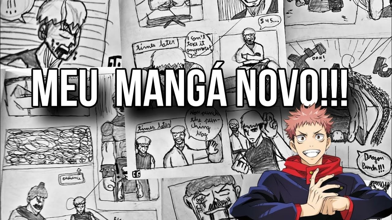 lendo o meu novo mangá que eu criei!!!