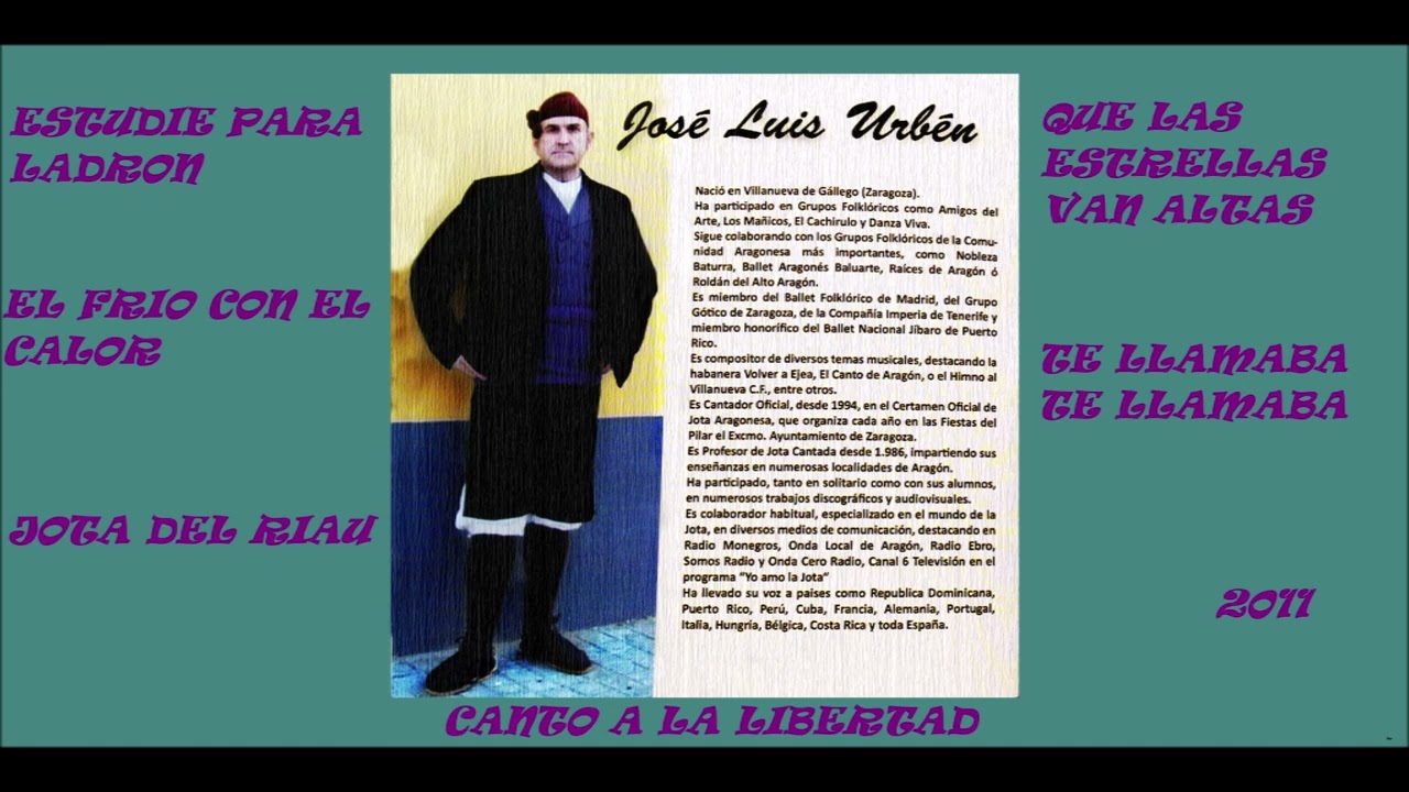 JOSE LUIS URBEN...CANTO A LA LIBERTAD..2011