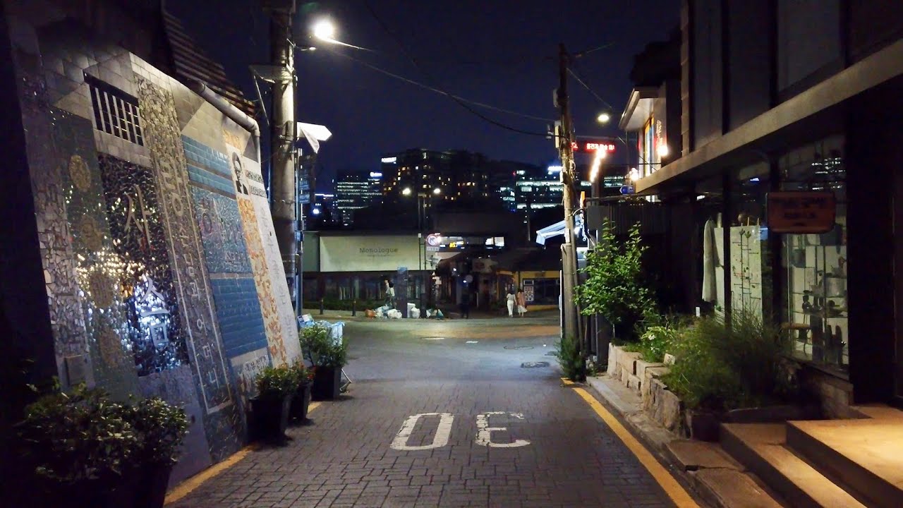 [4K] Night walk around Samcheongdong│Seoul, Korea