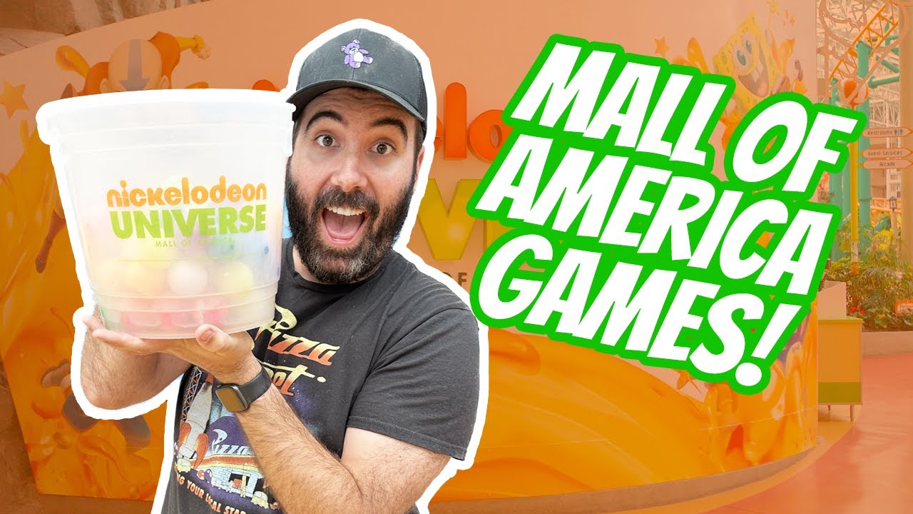 Nickelodeon Carnival Games and Arcade Wins in the Mall of America