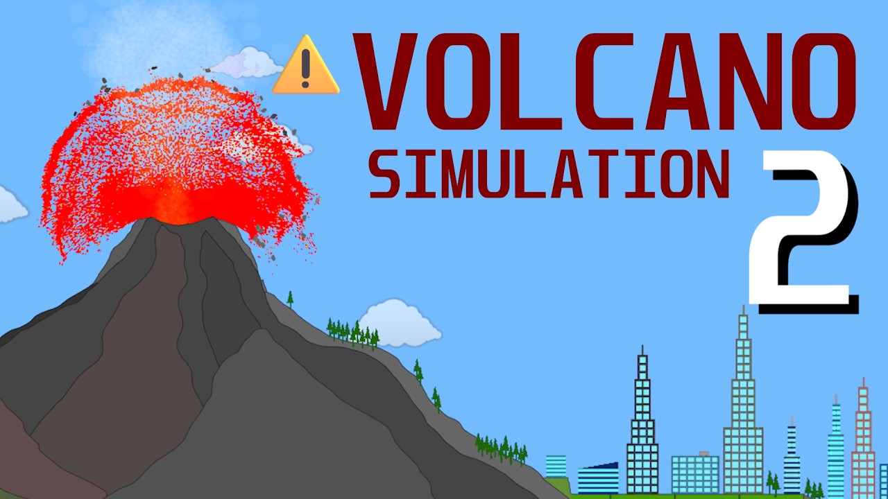 Volcano Eruption Simulation 2! | Algodoo