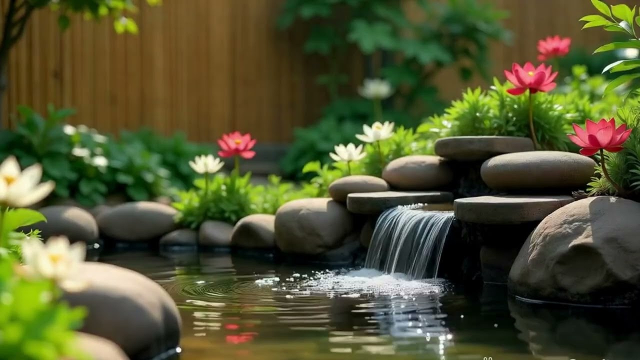 Relaxing Water Fountain Sounds 🌿 Deep Sleep, Stress Relief & Inner Peace