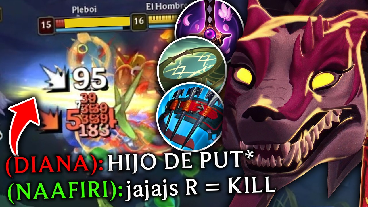 😨¡WTF RIOT! ¡DESCUBRE la *BUILD NAAFIRI MID* con 20 SEC de ENFRIAMIENTO en LA ULTI que ONE SHOTEA!