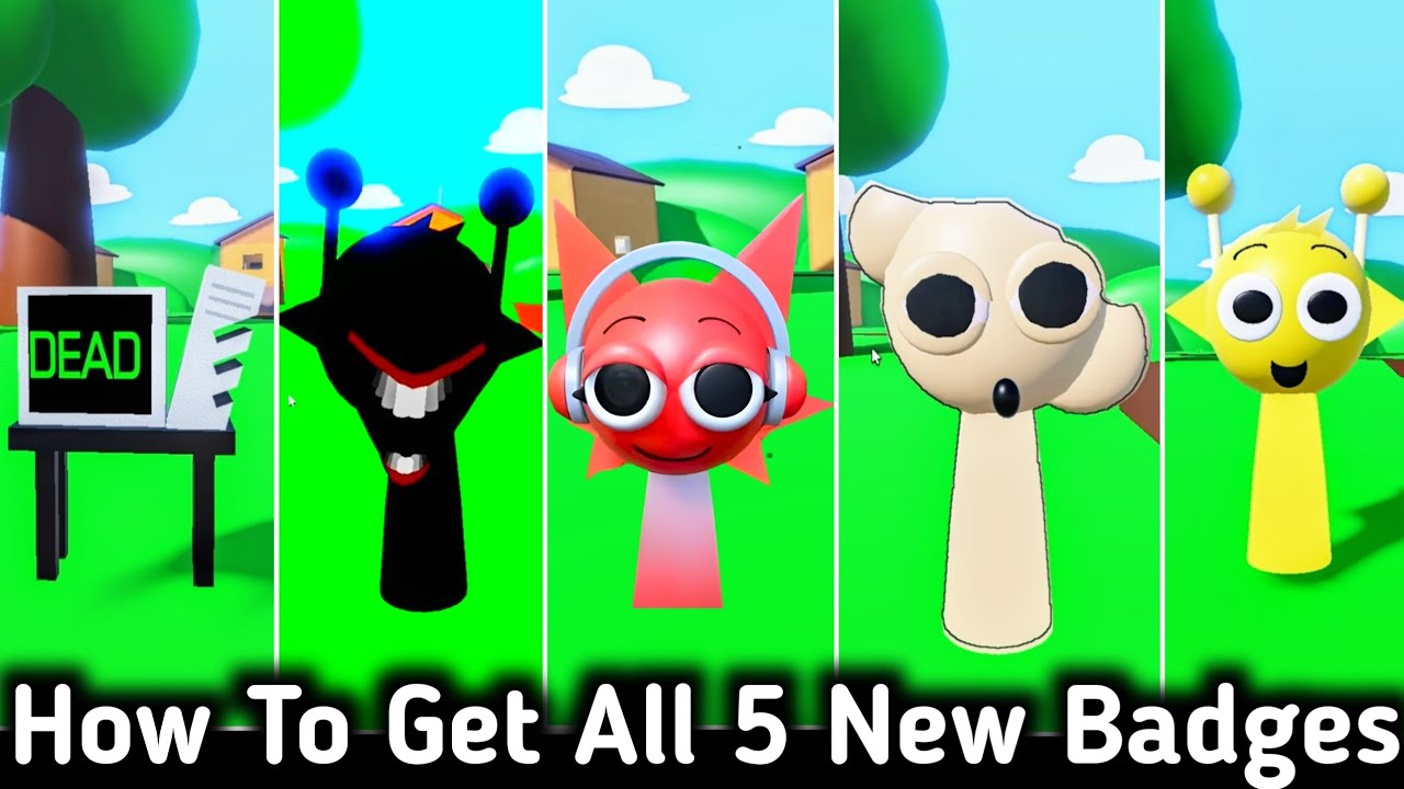 How To Get All 5 Badges In 3D Sprunki RP And Animations New Update Full Gameplay