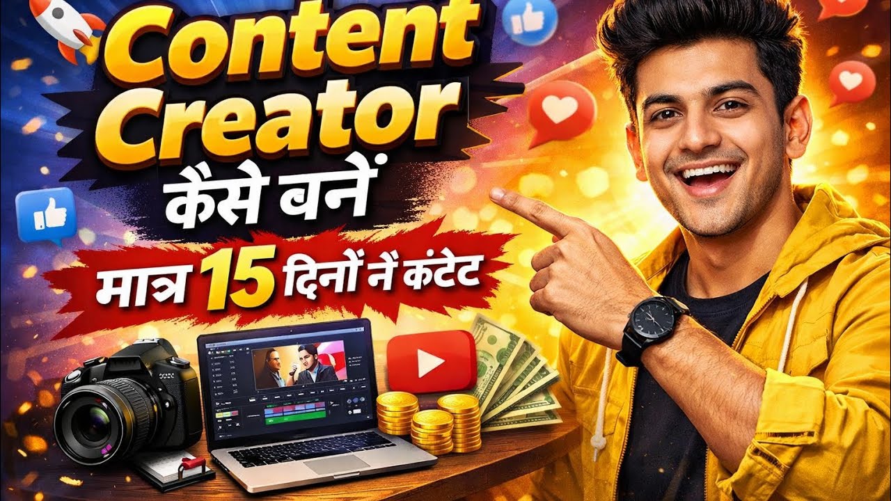 #video How to become a content creator /कंटेंट क्रिएटर कैसे बने 