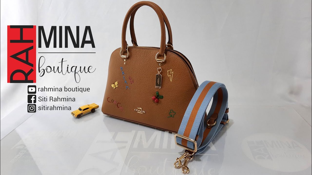 coach katy satchel with diary embroidery I review I unboxing