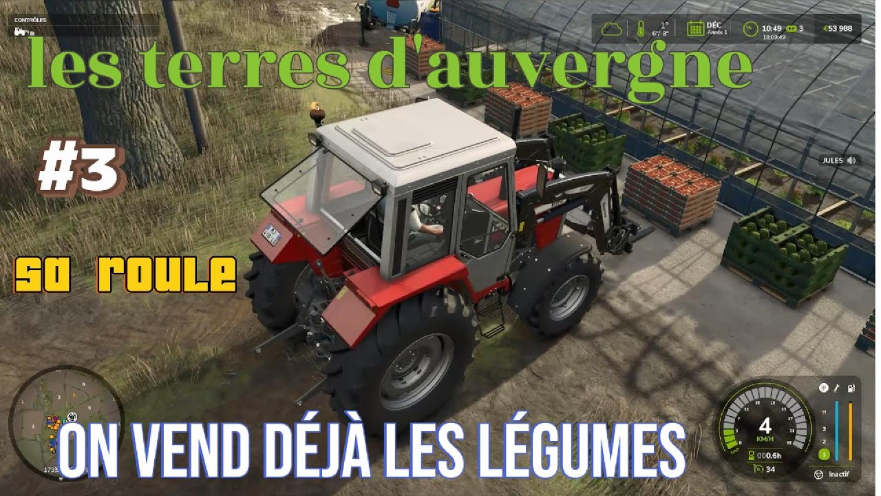 on achète un semoir a maIs #les terres d'Auvergne #carrière suivie #farmingsimulator25 #épisode 3