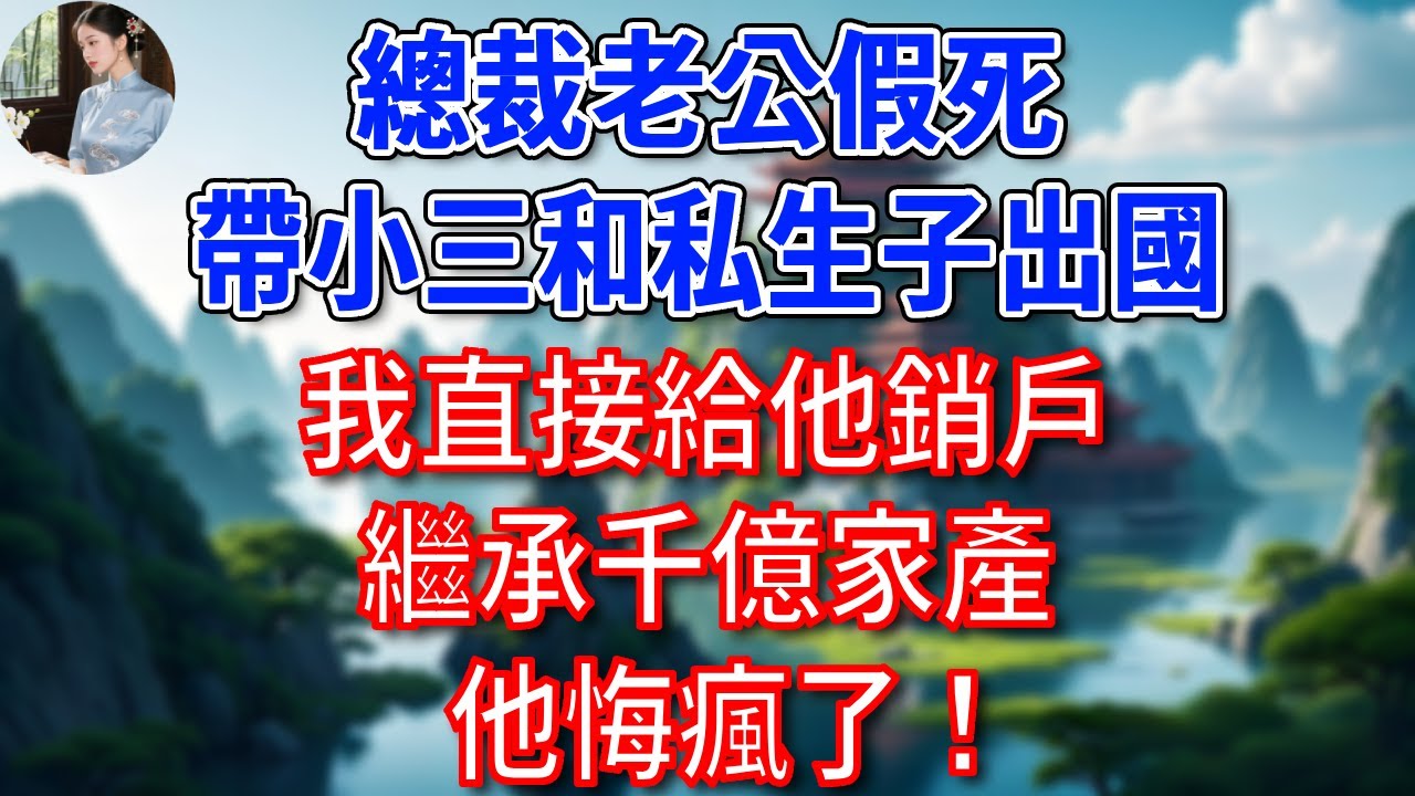 總裁老公假死，帶小三和私生子出國，我直接給他銷戶，繼承千億家產，他悔瘋了！#為人處世#生活經驗#情感故事#故事#小說#戀愛#情感#婚姻