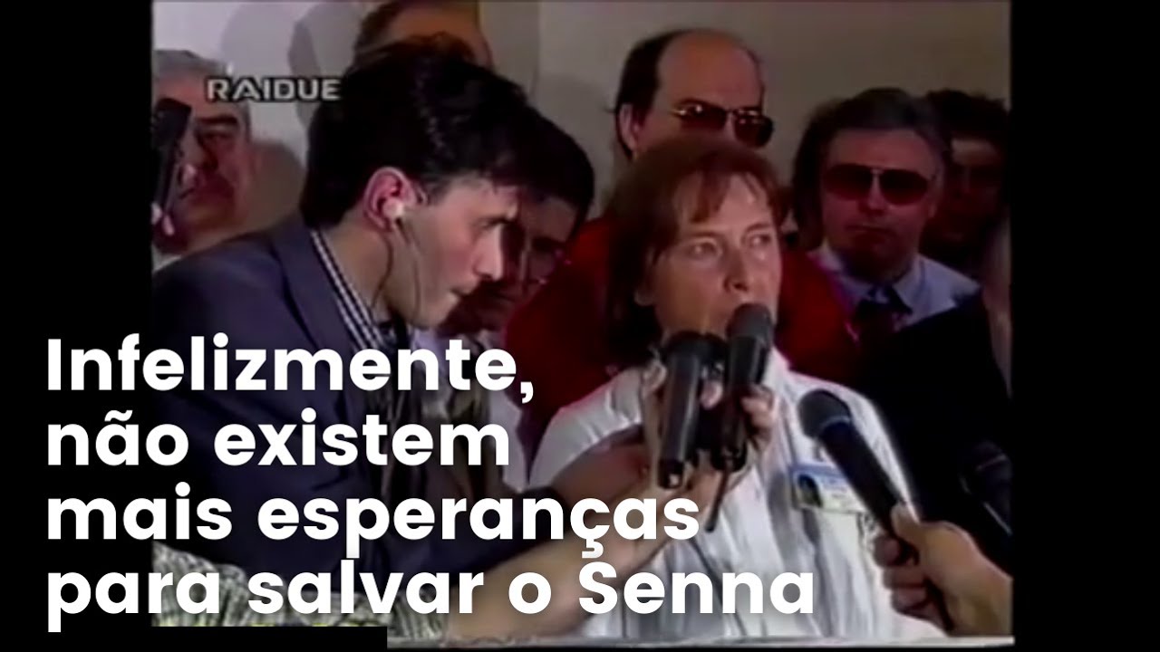 Anuncio oficial morte de Senna feito pelos medicos Italianos | Legendado