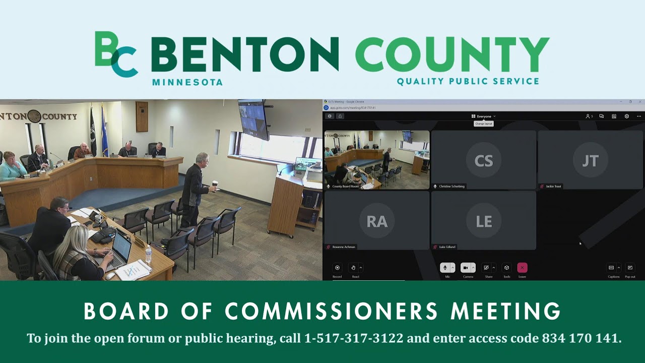 November 4, 2025 Benton County, Minnesota Board Regular Meeting Part 1