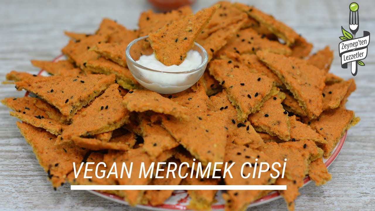 Vegan Mercimek Kraker /Glutensiz Unsuz Cips/Sağlıklı Atıştırmalık Tarifler