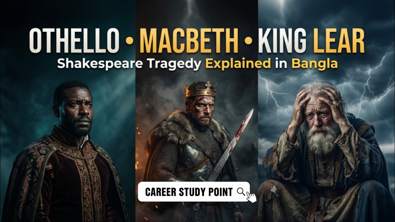 Othello, Macbeth & King Lear এক ভিডিয়োতে! | Shakespeare Tragedy Full Summary in Bangla