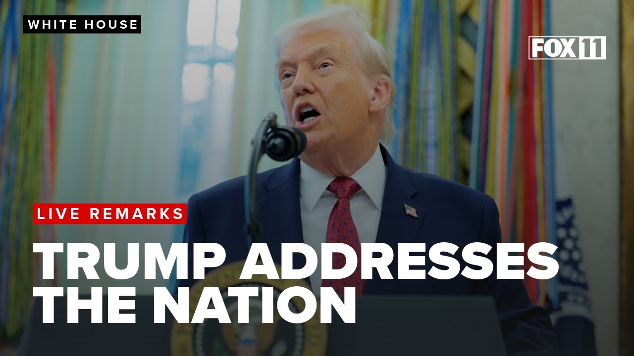 Trump speaks from Oval Office; highlights accomplishments in first year, 2026 priorities