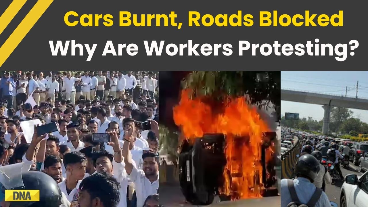 Noida News: Why Protests By Noida Workers Turned Violent, Cars Burnt, Roads Blocked | Noida Protest
