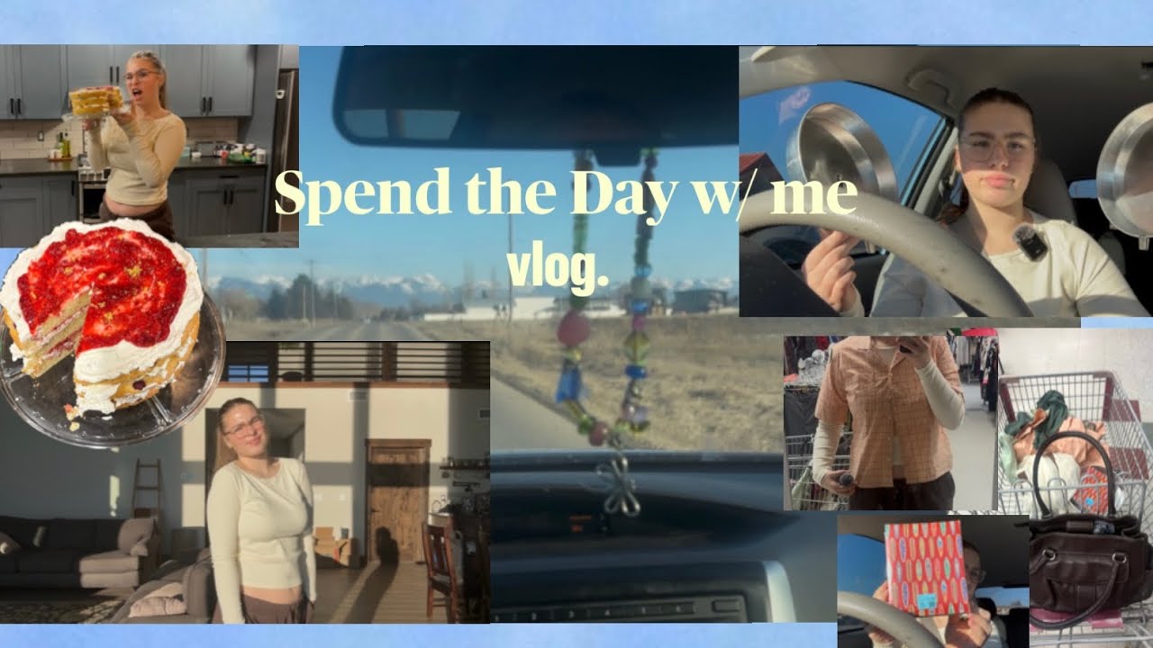 spend the day with me!! | thrifting + baking 