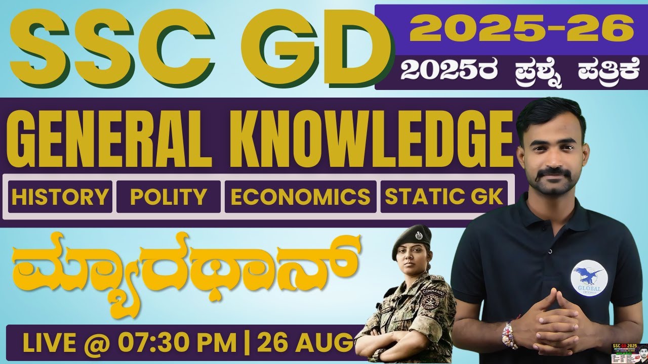 SSC GD GK GS important Questions 2025 | PYQP's SSC GD 2025 | By Hugar Sir