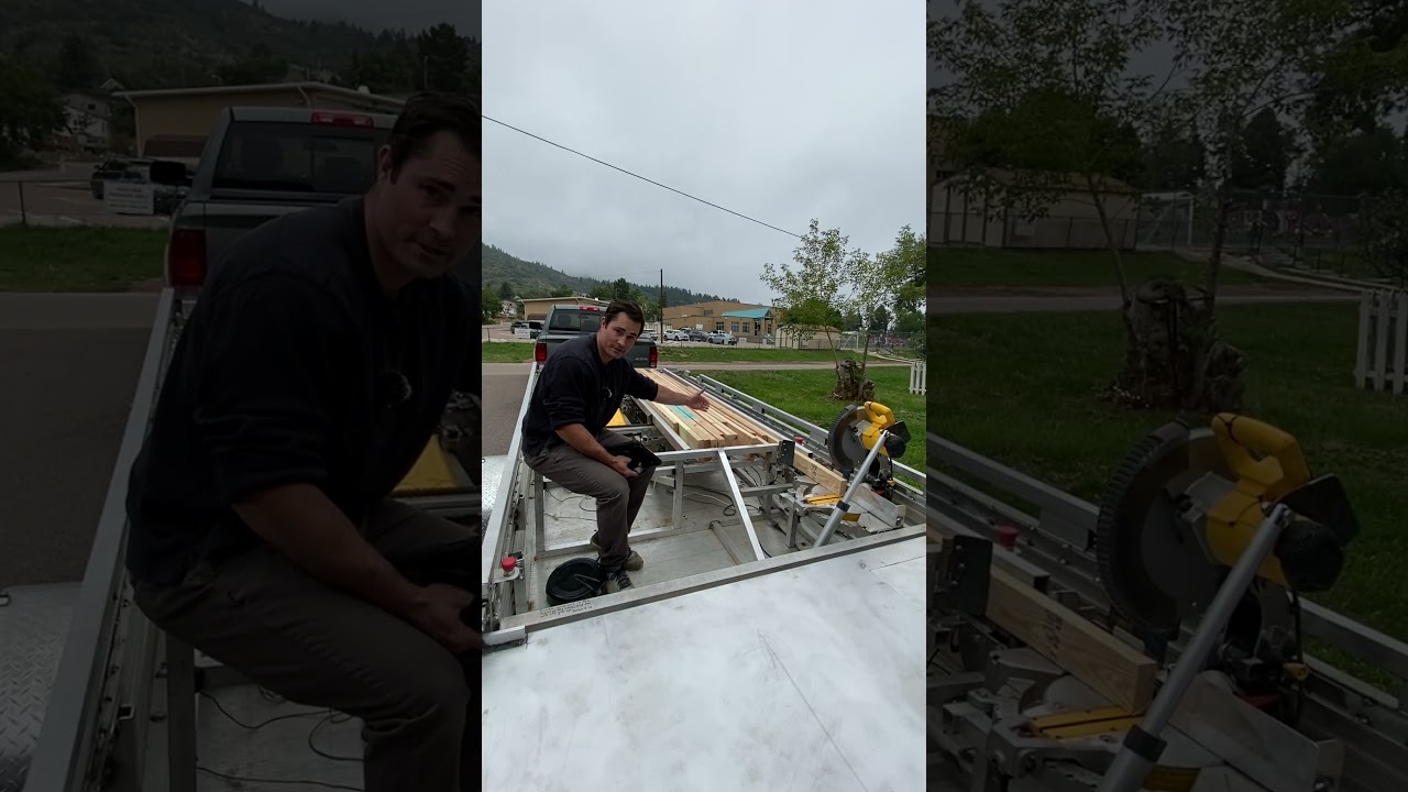 Automated mobile stud cutter #carpentry #wallconstruction #technology #framing #framingtips