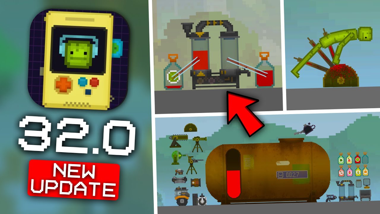 NEW UPDATE 32.0! NEW FLUIDS! NEW TURRETS! NEW MECHANISMS in Melon Playground